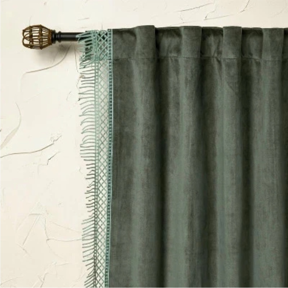 Opalhouse Green Curtains with Elegant Accents